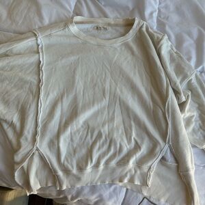 Free People (worn once) white Camden sweater
